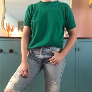 1980s Kelly Green Super Soft Crewneck Sweatshirt